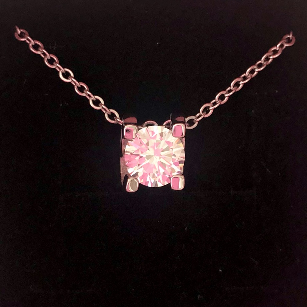 Cubic Zirconia Sterling Silver Necklace